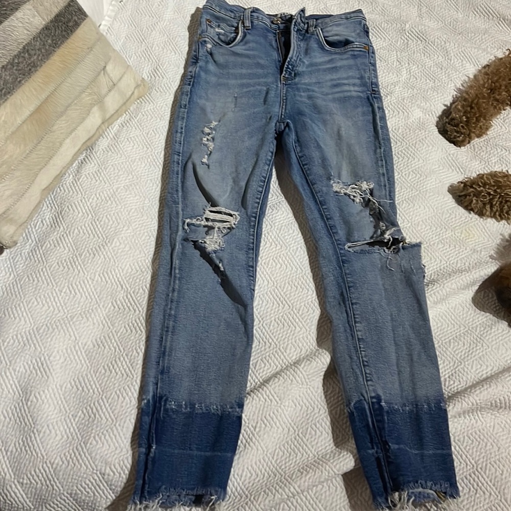 Agolde distressed denim size 26